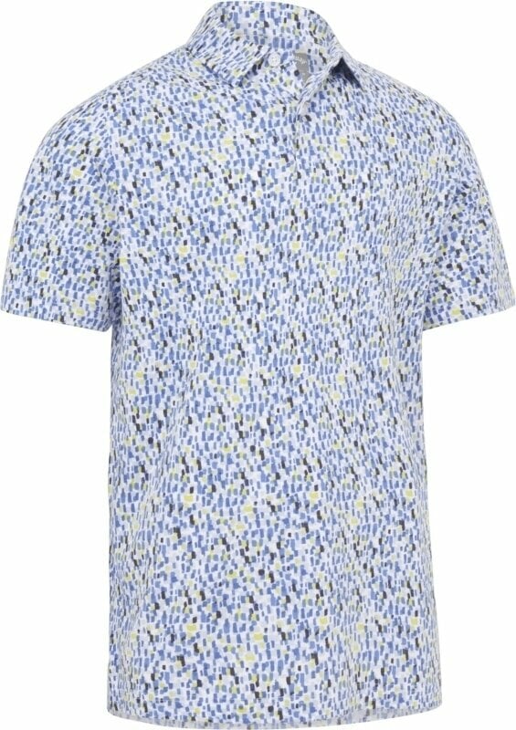 Camiseta polo Callaway Mens Micro Abstract Print Polo Bright White S