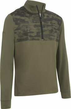Hættetrøje/Sweater Callaway Mens 1/4 Zip Digital Camo Print Pullover Black Lichen M - 1