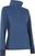Pulover s kapuco/Pulover Callaway Womens Space Dye Heather Aquapel Thermal 1/4 Zip True Navy Heather XS