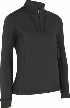Pulover s kapuco/Pulover Callaway Womens Solid Sun Protection 1/4 Zip Caviar S - 1