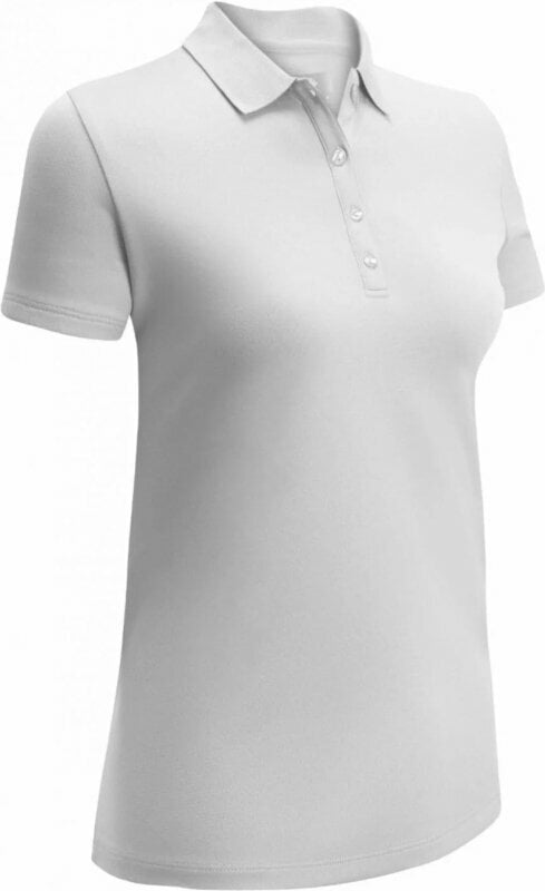 Tricou polo Callaway Womens Swing Tech Solid Polo Alb strălucitor XS
