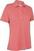 Chemise polo Callaway Womens Swing Tech Solid Polo Coral Paradise XS