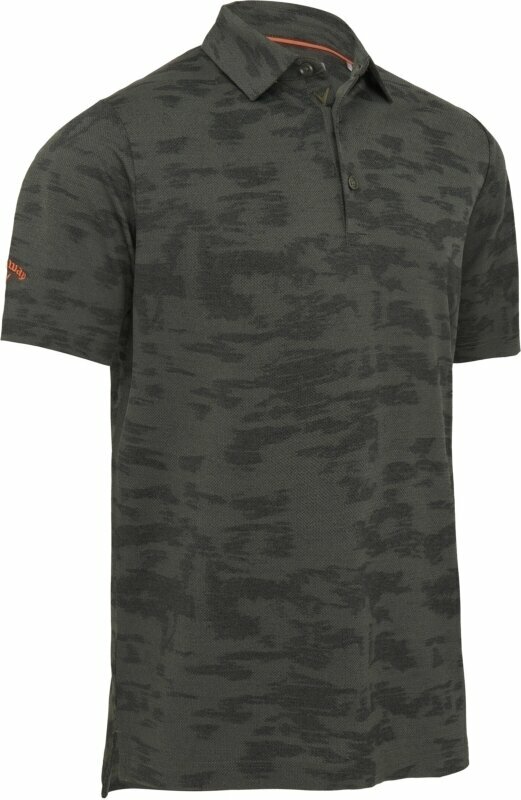 Риза за поло Callaway Mens Digital Camo Jacquard Polo Dark Lichen Heather XL