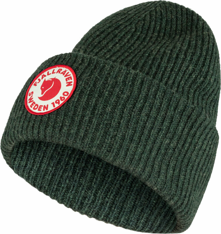 Lyžiarska čiapka Fjällräven 1960 Logo Hat Deep Forest Lyžiarska čiapka