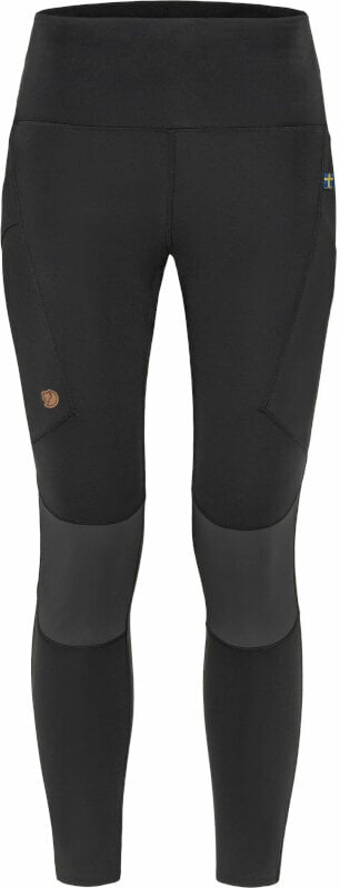 Pantalons outdoor pour Fjällräven Abisko Trekking Tights Pro W Black/Iron Grey XL Pantalons outdoor pour