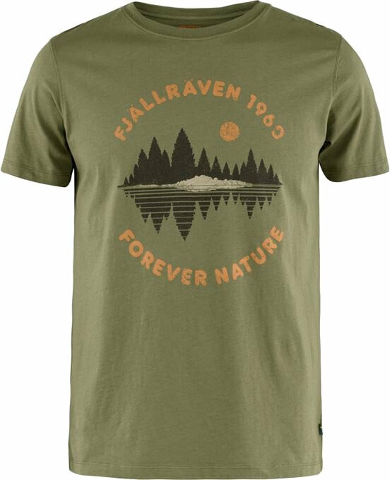 Outdoorové tričko Fjällräven Forest Mirror T-Shirt M Green XS Tričko