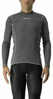 Camisola de ciclismo Castelli Flanders Warm Long Sleeve Roupa interior funcional Gray M - 1