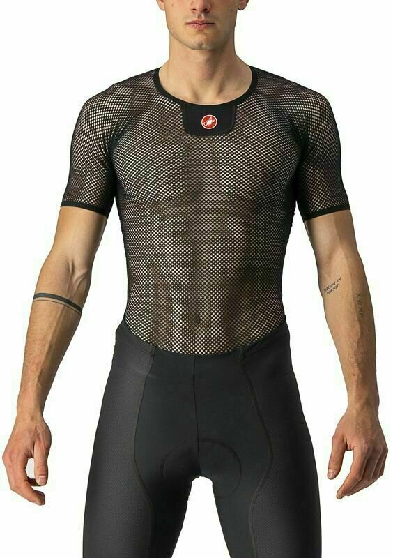 Maillot de cyclisme Castelli Core Mesh 3 SS Baselayer Sous-vêtements fonctionnels Black L/XL