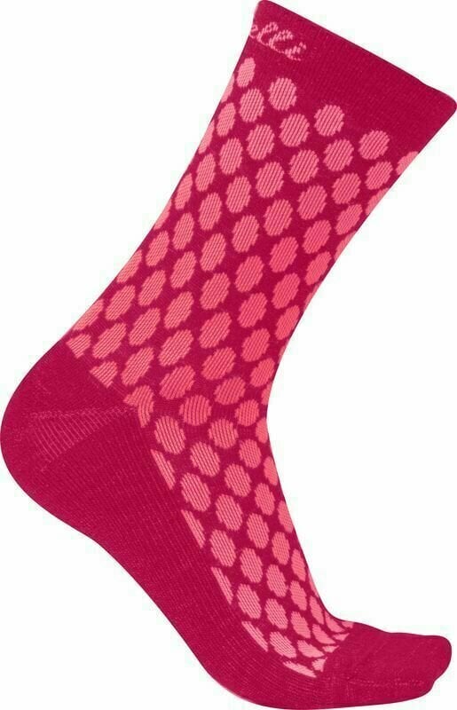 Fietssokken Castelli Sfida 13 Sock Brilliant Pink/Fuchsia L/XL Fietssokken