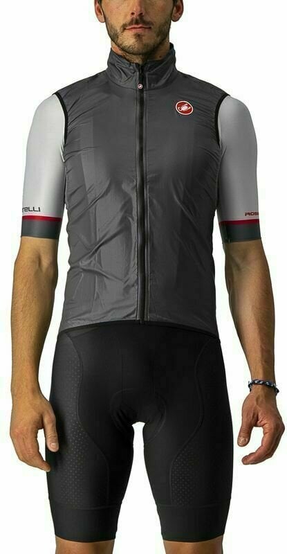 Biciklistička jakna, prsluk Castelli Aria Vest Dark Gray M Prsluk