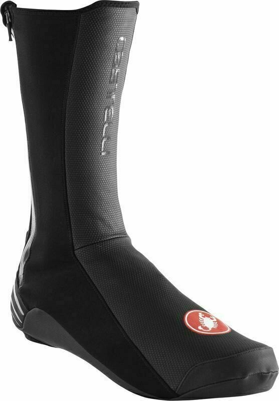 Capas para calçado de ciclismo Castelli Ros 2 Shoecover Black 2XL Capas para calçado de ciclismo
