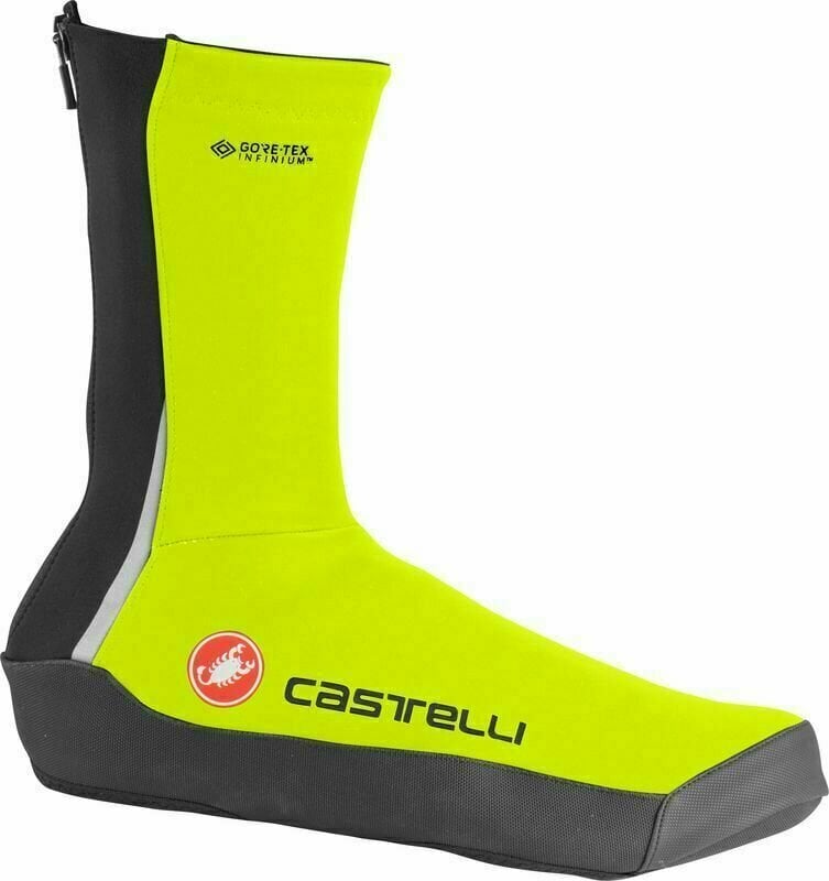 Pyöräily kenkäsuojat Castelli Intenso UL Shoecover Electric Lime M Pyöräily kenkäsuojat