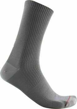 Chaussettes de cyclisme Castelli Bandito Wool 18 Sock Nickel Gray S/M Chaussettes de cyclisme - 1