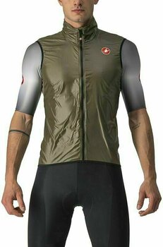 Veste de cyclisme, gilet Castelli Aria Vest Gilet Moss Brown 2XL - 1