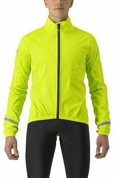 Ciclism Jacheta, Vesta Castelli Emergency 2 Rain Jacket Electric Lime S Sacou - 1