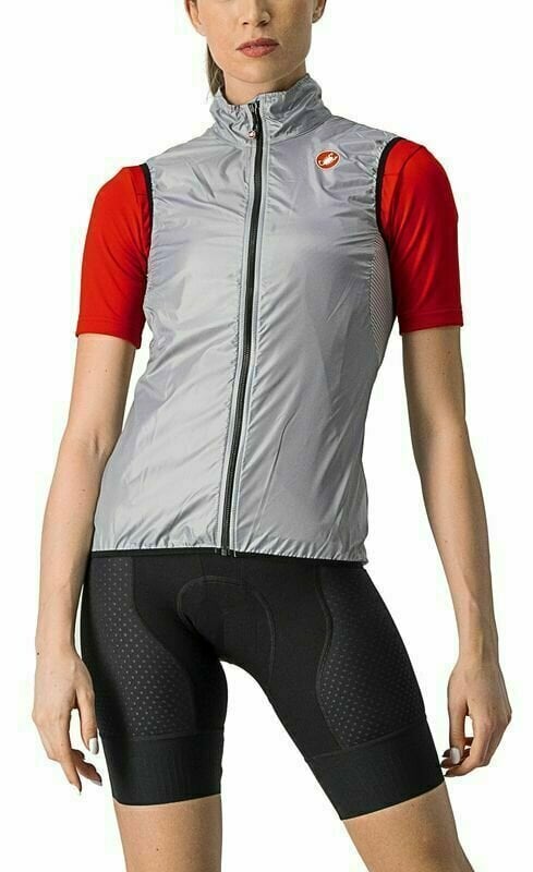 Cycling Jacket, Vest Castelli Aria W Vest Silver Gray S Vest