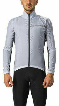 Cycling Jacket, Vest Castelli Squadra Stretch Jacket Silver Gray/Dark Gray 2XL Jacket - 1