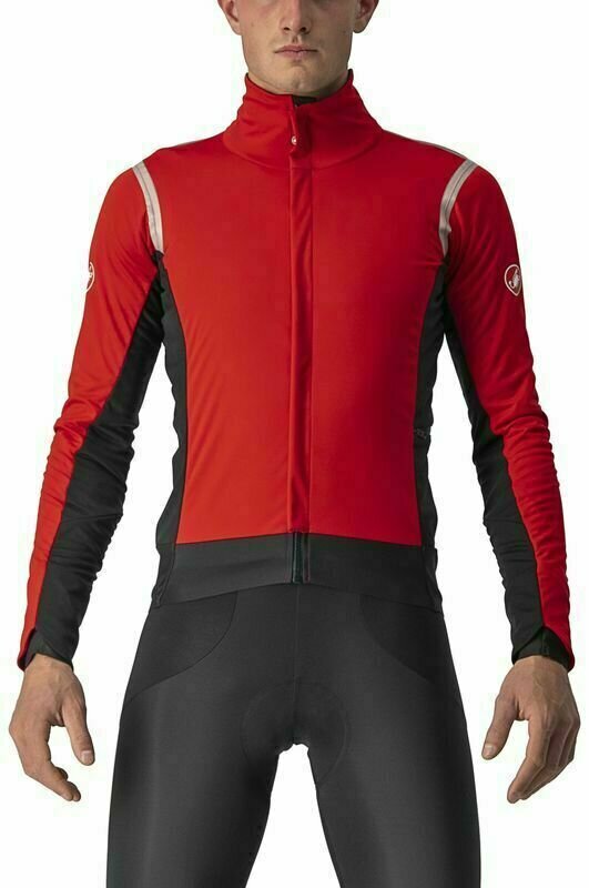 Облекло Castelli Alpha Ros 2 Jacket Red/Silver Reflex-Dark Gray L