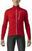 Biciklistička jakna, prsluk Castelli Go Jacket Red/Silver Gray XL Jakna
