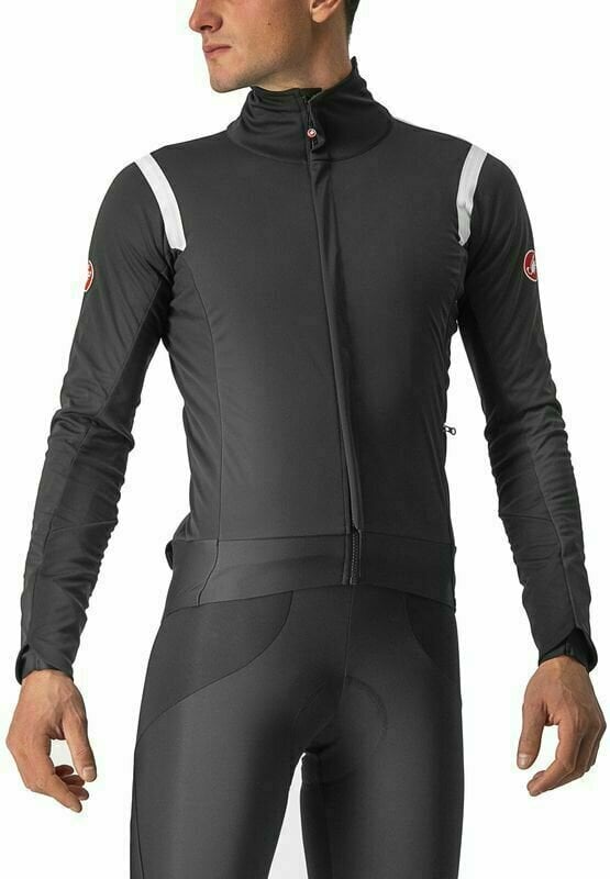 Облекло Castelli Alpha Ros 2 Jacket Light Black/White-Dark Gray S