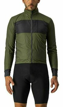 Giacca da ciclismo, gilet Castelli Unlimited Puffy Jacket Light Military Green/Dark Gray L Giacca - 1