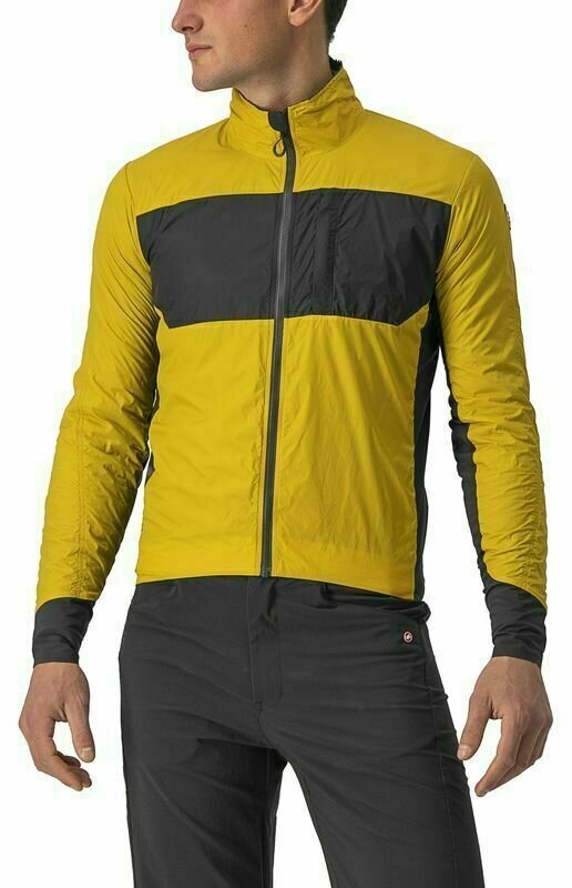 Giacca da ciclismo, gilet Castelli Unlimited Puffy Jacket Giacca Goldenrod/Dark Gray M