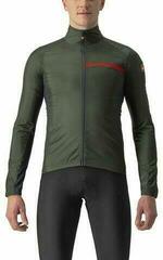 Cycling Jacket, Vest Castelli Squadra Stretch Military Green/Dark Gray