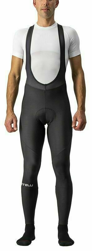 Biciklističke hlače i kratke hlače Castelli Entrata Bibtight Black M Biciklističke hlače i kratke hlače