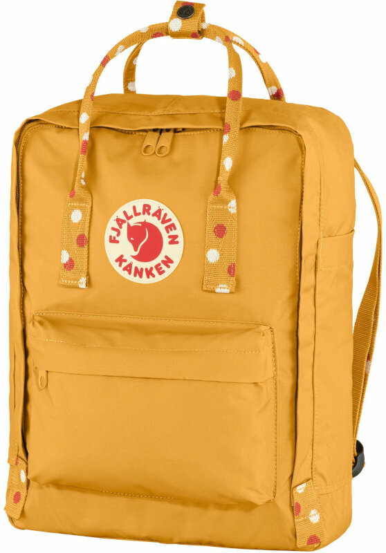 Lifestyle Backpack / Bag Fjällräven Kånken Ochre/Confetti Pattern 16 L Backpack