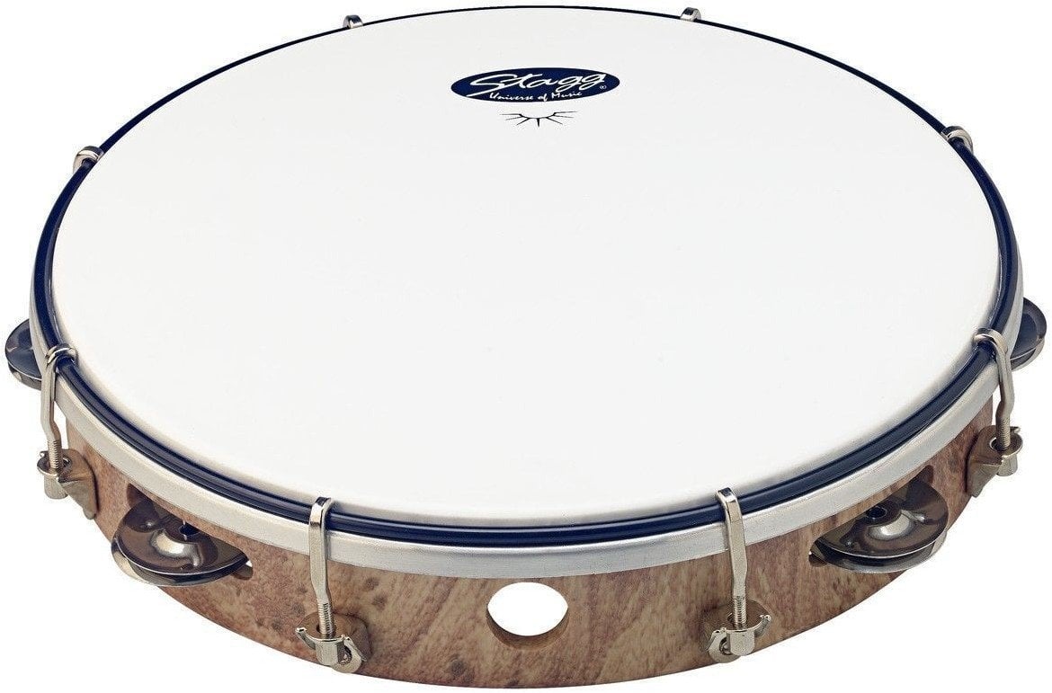 Fellbezogenes Tambourin Stagg TAB-110P/WD