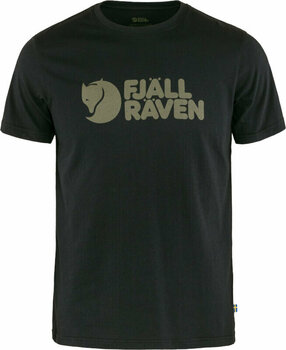 T-shirt de exterior Fjällräven Logo M Black XL Camiseta - 1