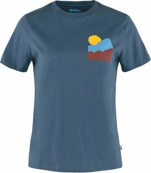 Outdoorové tričko Fjällräven Nature T-Shirt W Indigo Blue L Outdoorové tričko - 1