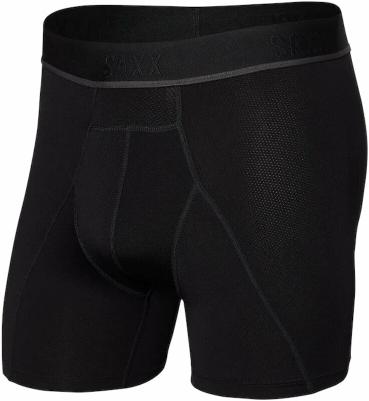 Sous-vêtements de sport SAXX Kinetic Boxer Brief Blackout L Sous-vêtements de sport