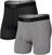 Fitness-undertøj SAXX Quest 2-Pack Boxer Brief Black/Dark Charcoal II XL Fitness-undertøj