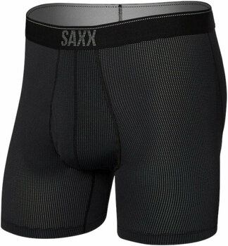 Sous-vêtements de sport SAXX Quest Boxer Brief Black II XL Sous-vêtements de sport - 1