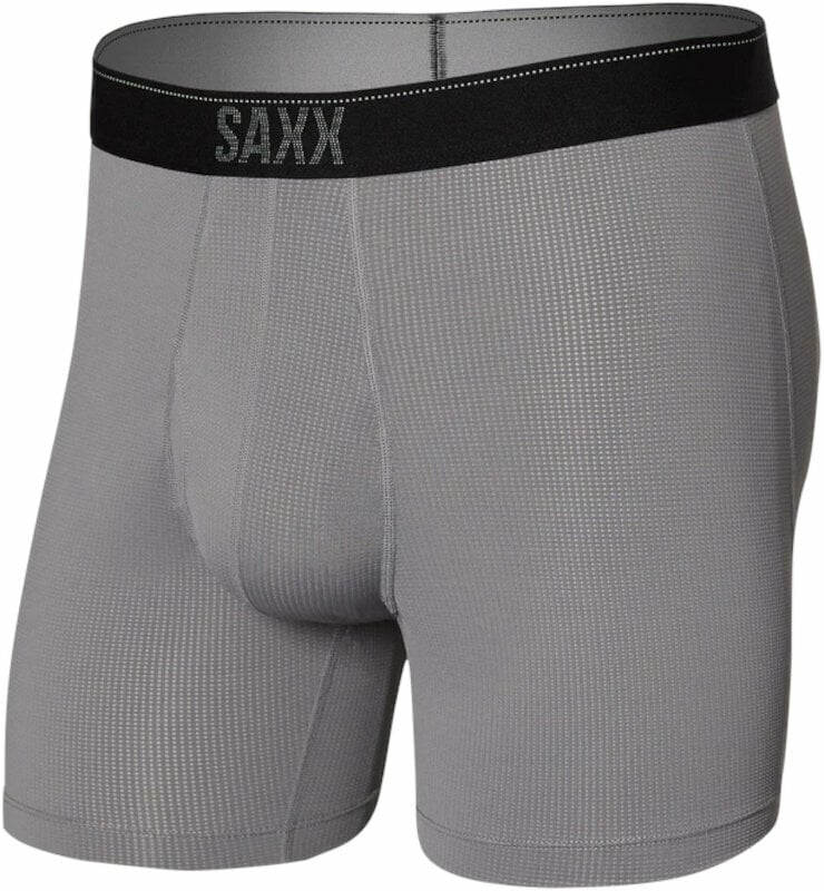 Sous-vêtements de sport SAXX Quest Boxer Brief Dark Charcoal II S Sous-vêtements de sport