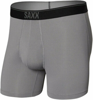Fitness Underwear SAXX Quest Boxer Brief Dark Charcoal II S Fitness Underwear - 1