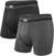 Sous-vêtements de sport SAXX Sport Mesh 2-Pack Boxer Brief Black/Graphite L Sous-vêtements de sport