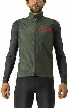 Biciklistička jakna, prsluk Castelli Squadra Stretch Vest Military Green/Dark Gray S Prsluk - 1