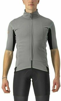 Cycling Jacket, Vest Castelli Gabba RoS 2 Nickel Gray/Travertine Gray M Jersey - 1