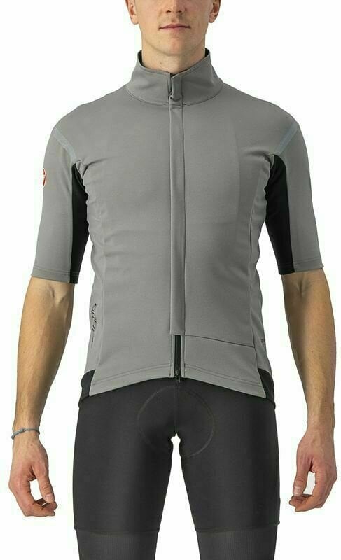 Cycling Jacket, Vest Castelli Gabba RoS 2 Nickel Gray/Travertine Gray XL Jersey