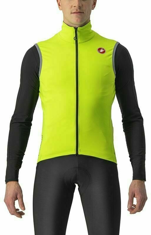 Biciklistička jakna, prsluk Castelli Perfetto RoS 2 Vest Electric Lime L Prsluk