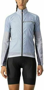 Cycling Jacket, Vest Castelli Squadra Stretch W Jacket Silver Gray/Dark Gray XS Jacket - 1