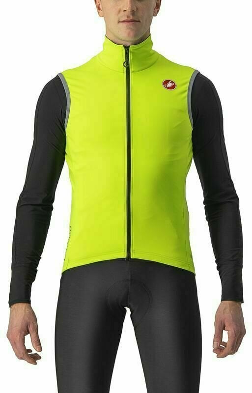 Kurtka, kamizelka rowerowa Castelli Perfetto RoS 2 Kamizelka Electric Lime 3XL