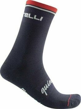Cycling Socks Castelli Quindici Soft Merino Sock Dark Blue 2XL Cycling Socks - 1