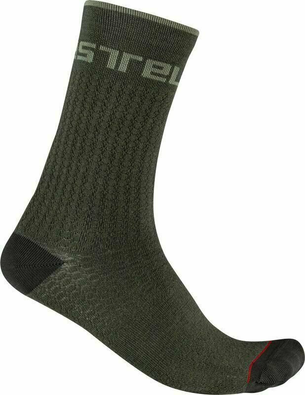 Cyklo ponožky Castelli Distanza 20 Sock Military Green S/M Cyklo ponožky