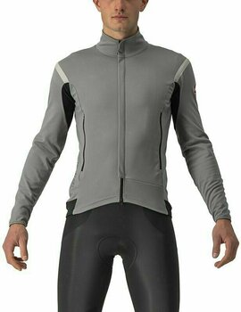 Kolesarska jakna, Vest Castelli Perfetto RoS 2 Jacket Nickel Gray/Travertine Gray M Jakna - 1