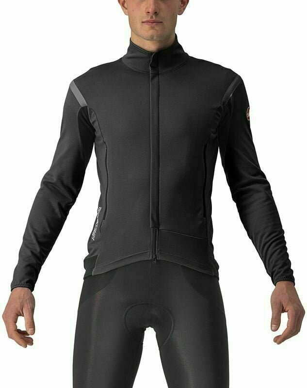 Biciklistička jakna, prsluk Castelli Perfetto RoS 2 Jacket Light Black/Black Reflex L Jakna