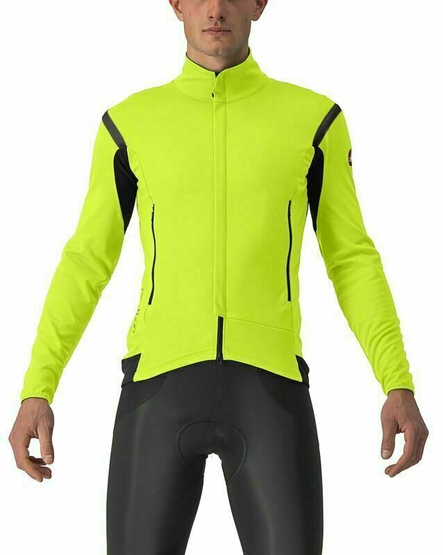 Pyöräilytakki, -liivi Castelli Perfetto RoS 2 Jacket Electric Lime/Dark Gray M Takki