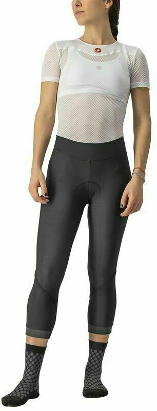 Calções e calças de ciclismo Castelli Velocissima Thermal Knicker Black/Black Reflex XS Calções e calças de ciclismo